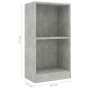 Estantería de madera de ingeniería gris hormigón 40x24x75 cm de , Librerías y estanterías - Ref: Foro24-800823, Precio: 33,88 €