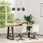 Sillas de comedor 4 unidades terciopelo crema de , Sillas de comedor - Ref: Foro24-3315646, Precio: 225,82 €, Descuento: %