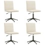 Sillas de comedor 4 unidades terciopelo crema de , Sillas de comedor - Ref: Foro24-3315646, Precio: 225,82 €, Descuento: %
