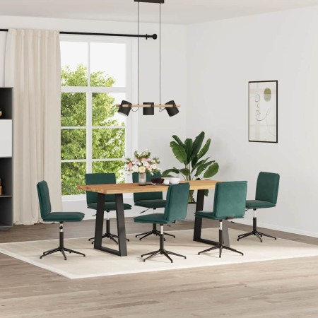 Sillas de comedor 6 unidades terciopelo verde oscuro by , dining chairs - Ref: Foro24-3315699, Price: 335,64 €, Discount: %