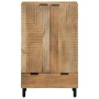 Aparador alto madera maciza de mango marrón 60x33x100 cm von , CD- und DVD-Speicher - Ref: Foro24-4017750, Preis: 261,60 €, R...
