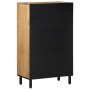 Aparador alto madera maciza de mango marrón 60x33x100 cm von , CD- und DVD-Speicher - Ref: Foro24-4017750, Preis: 261,60 €, R...