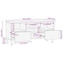 Mueble de TV madera maciza de mango marrón 100x33x46 cm von , CD- und DVD-Speicher - Ref: Foro24-4017738, Preis: 123,46 €, Ra...