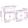 Juego de muebles de baño Corona 2 pzas madera maciza pino von , Badezimmermöbel - Ref: Foro24-3334637, Preis: 206,61 €, Rabat...