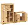 Juego de muebles de baño Corona 2 pzas madera maciza pino by , Bathroom furniture - Ref: Foro24-3334635, Price: 244,40 €, Dis...