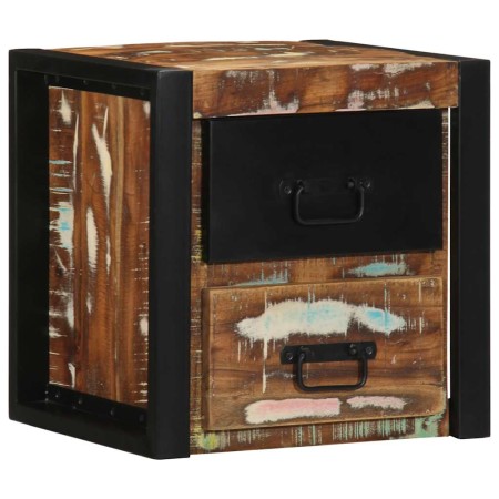 Mesilla de noche multicolor 40x35x40 cm madera maciza reciclada de , Mesitas de noche - Ref: Foro24-4015954, Precio: 89,99 €,...