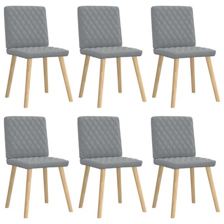 Sillas de comedor 6 unidades de tela gris claro von , Essstühle - Ref: Foro24-3315491, Preis: 297,73 €, Rabatt: %