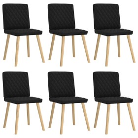 Sillas de comedor giratorias 6 unidades tela negras by , dining chairs - Ref: Foro24-3315493, Price: 302,68 €, Discount: %