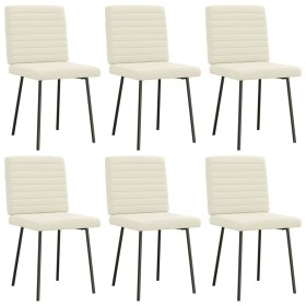 Sillas de comedor 6 unidades de terciopelo crema von , Essstühle - Ref: Foro24-3315535, Preis: 247,80 €, Rabatt: %