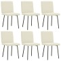 Sillas de comedor 6 unidades de terciopelo crema by , dining chairs - Ref: Foro24-3315535, Price: 252,71 €, Discount: %