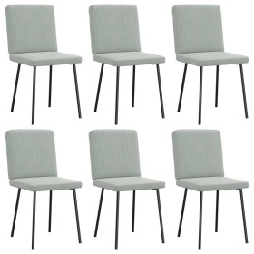 Sillas de comedor giratorias 6 uds terciopelo gris claro von , Essstühle - Ref: Foro24-3315556, Preis: 246,44 €, Rabatt: %