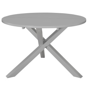 Mesa de comedor de MDF gris 120x75 cm de , Mesas de cocina y de comedor - Ref: Foro24-247633, Precio: 220,24 €, Descuento: %