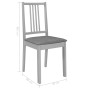 Sillas de comedor con cojines de madera maciza gris 2 unidades von , Essstühle - Ref: Foro24-247638, Preis: 123,77 €, Rabatt: %