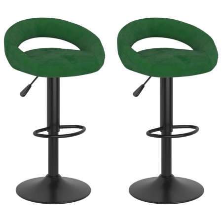 Taburetes de cocina 2 unidades terciopelo verde oscuro von , Küchenhocker - Ref: Foro24-333272, Preis: 112,63 €, Rabatt: %