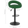 Taburetes de cocina 2 unidades terciopelo verde oscuro von , Küchenhocker - Ref: Foro24-333272, Preis: 112,63 €, Rabatt: %
