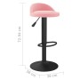 Taburete de cocina de terciopelo rosa von , Küchenhocker - Ref: Foro24-333595, Preis: 64,14 €, Rabatt: %