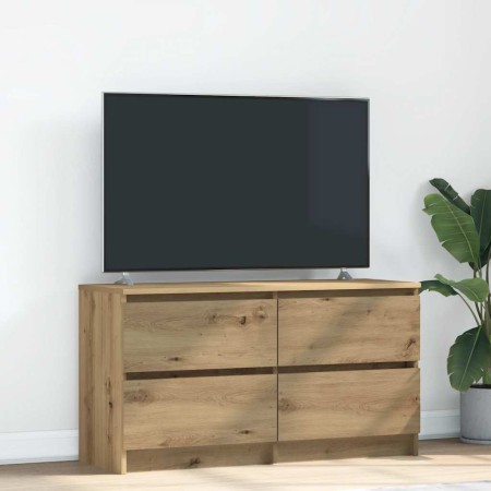 Mueble para TV madera de ingeniería roble artisan 100x35x54 cm de , Muebles TV - Ref: Foro24-861804, Precio: 100,68 €, Descue...