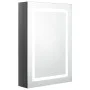 Badezimmerschrank mit LED-Spiegel glänzend grau 50x13x70 cm von vidaXL, Badezimmerwaschtische - Ref: Foro24-326491, Preis: 13...