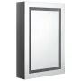 Badezimmerschrank mit LED-Spiegel glänzend grau 50x13x70 cm von vidaXL, Badezimmerwaschtische - Ref: Foro24-326491, Preis: 13...