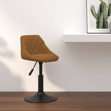 Taburete de cocina de terciopelo marrón by , Kitchen stools - Ref: Foro24-335314, Price: 74,96 €, Discount: %