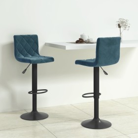 Taburetes de cocina 2 unidades terciopelo azul von , Küchenhocker - Ref: Foro24-333735, Preis: 127,36 €, Rabatt: %