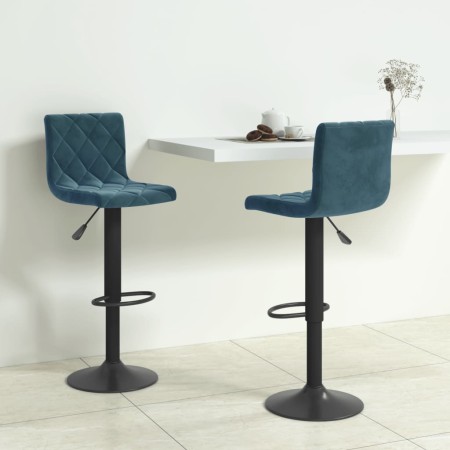 Taburetes de cocina 2 unidades terciopelo azul von , Küchenhocker - Ref: Foro24-333735, Preis: 127,36 €, Rabatt: %