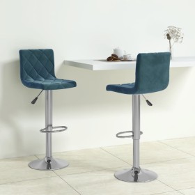 Taburetes de cocina 2 unidades terciopelo azul von , Küchenhocker - Ref: Foro24-333691, Preis: 132,23 €, Rabatt: %
