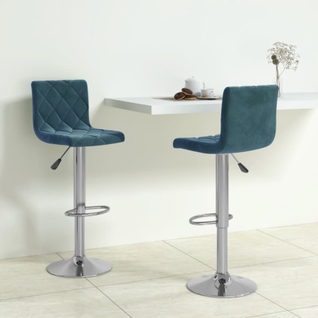 Taburetes de cocina 2 unidades terciopelo azul von , Küchenhocker - Ref: Foro24-333691, Preis: 132,23 €, Rabatt: %