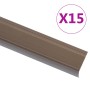 Perfiles de peldaños forma de L 15uds aluminio marrón 100 cm von , Treppe - Ref: Foro24-146765, Preis: 58,19 €, Rabatt: %