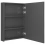 Badezimmerschrank mit LED-Spiegel glänzend grau 50x13x70 cm von vidaXL, Badezimmerwaschtische - Ref: Foro24-326491, Preis: 13...