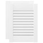 Puerta de armario de lamas 2 uds blanco 39,5x29,5 cm von , Schranktüren - Ref: Foro24-4015898, Preis: 27,44 €, Rabatt: %