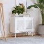 Puerta de armario de lamas 2 uds blanco 39,5x29,5 cm von , Schranktüren - Ref: Foro24-4015898, Preis: 27,44 €, Rabatt: %