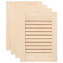 Puerta de armario de lamas 4 uds 39,5x29,5 cm madera de pino von , Schranktüren - Ref: Foro24-4015887, Preis: 34,46 €, Rabatt: %