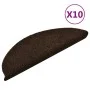 Self-adhesive stair mat 10 pcs 56x17x3 cm brown by vidaXL, Stair mats - Ref: Foro24-149689, Price: 23,24 €, Discount: %