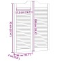Puertas batientes diseño de lamas 2 par 100x80cm madera pino von , Türen für zu Hause - Ref: Foro24-4107129, Preis: 95,17 €, ...