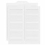 Puertas batientes diseño de lamas 2 par blanco 100x80 cm by , Doors for the home - Ref: Foro24-4107141, Price: 128,28 €, Disc...