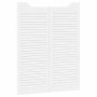 Puertas batientes diseño de lamas 2 par blanco 100x80 cm by , Doors for the home - Ref: Foro24-4107141, Price: 128,28 €, Disc...