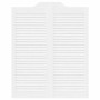 Puertas batientes diseño de lamas 2 par blanco 100x80 cm by , Doors for the home - Ref: Foro24-4107141, Price: 128,28 €, Disc...
