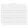 Puertas batientes diseño de lamas 2 par blanco 80x100 cm von , Türen für zu Hause - Ref: Foro24-4107143, Preis: 125,07 €, Rab...