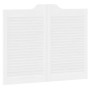 Puertas batientes diseño de lamas 2 par blanco 80x100 cm von , Türen für zu Hause - Ref: Foro24-4107143, Preis: 125,07 €, Rab...
