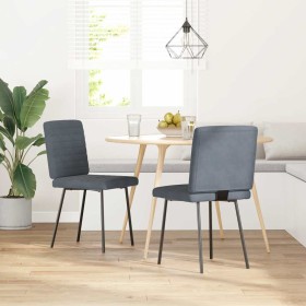 Sillas de comedor 2 unidades terciopelo gris oscuro von , Essstühle - Ref: Foro24-4101157, Preis: 86,48 €, Rabatt: %