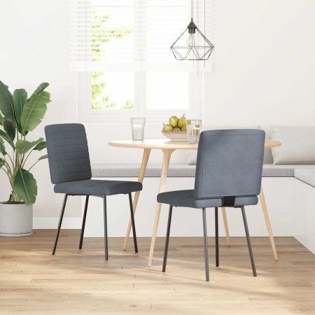 Sillas de comedor 2 unidades terciopelo gris oscuro von , Essstühle - Ref: Foro24-4101157, Preis: 86,48 €, Rabatt: %