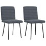 Sillas de comedor 2 unidades terciopelo gris oscuro von , Essstühle - Ref: Foro24-4101157, Preis: 86,48 €, Rabatt: %