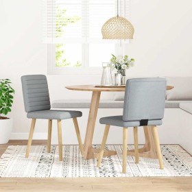 Sillas de comedor giratorias 2 unidades tela gris claro by , dining chairs - Ref: Foro24-4101174, Price: 103,21 €, Discount: %