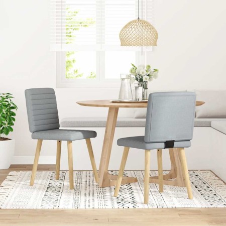 Sillas de comedor giratorias 2 unidades tela gris claro von , Essstühle - Ref: Foro24-4101174, Preis: 103,21 €, Rabatt: %