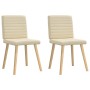 Sillas de comedor 2 unidades tela color crema von , Essstühle - Ref: Foro24-4101181, Preis: 103,21 €, Rabatt: %
