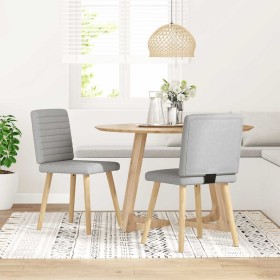 Sillas de comedor 2 uds tela gris nube by , dining chairs - Ref: Foro24-4101183, Price: 104,47 €, Discount: %