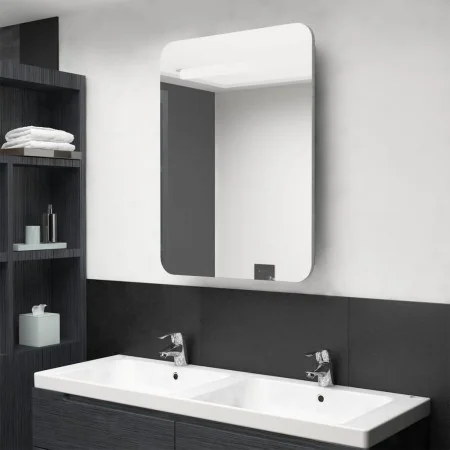 Bathroom cabinet with mirror and LED concrete gray 60x11x80 cm by vidaXL, bathroom vanities - Ref: Foro24-326502, Price: 128,...