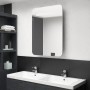 Bathroom cabinet with mirror and LED concrete gray 60x11x80 cm by vidaXL, bathroom vanities - Ref: Foro24-326502, Price: 121,...