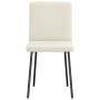 Sillas de comedor 2 unidades terciopelo crema de , Sillas de comedor - Ref: Foro24-4101195, Precio: 88,25 €, Descuento: %
